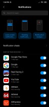 Notification settings and battery menus - Xiaomi Redmi Note 8 Pro review