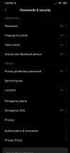 Biometrics and security - Xiaomi Redmi Note 8 Pro review