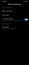 Notification settings and battery menus - Xiaomi Redmi Note 8 Pro review