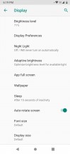 Display settings - ZTE nubia Red Magic 3 review