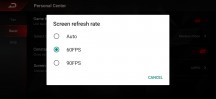 Refresh rate selector - ZTE nubia Red Magic 3 review