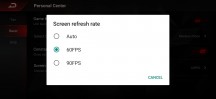 Fan and display refresh rate setting are only available though this hidden menu - ZTE nubia Red Magic 3 review