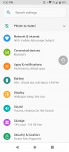 Home screen, recent apps, notification shade, general settings menu - ZTE nubia Z20 review