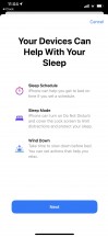 Health app - Sleep mode - Apple iOS 14 Review