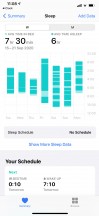 Health app - Sleep mode - Apple iOS 14 Review