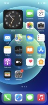 Homescreen - Apple iPhone 12 review