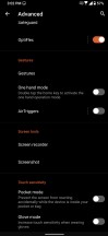 Advanced settings menu - ROG Phone 3 review
