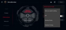 Armoury Crate Performance settings - ROG Phone 3 review