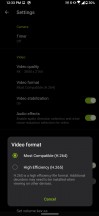 Video capture settings - ROG Phone 3 review