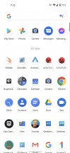 App drawer - Google Pixel 5 review