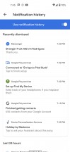 Notification history - Google Pixel 5 review