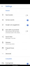 Camera settings - Google Pixel 5 review