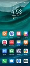 Home screen, recent apps and notification shade - Honor 30 Pro+ review
