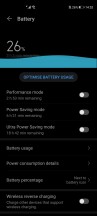 Battery stats and settings - Honor V30 Pro review