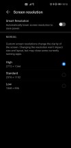 Resolution and refresh rate settings - Huawei Mate 40 Pro long-term review