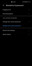 Biometrics settings - Huawei Mate 40 Pro long-term review
