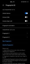 Biometrics settings - Huawei Mate 40 Pro long-term review