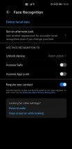 Biometrics settings - Huawei Mate 40 Pro long-term review