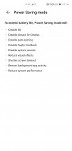 Battery settings - Huawei Mate 40 Pro review