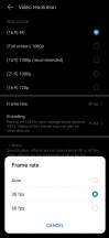 Photo and video settings - Huawei Mate Xs review