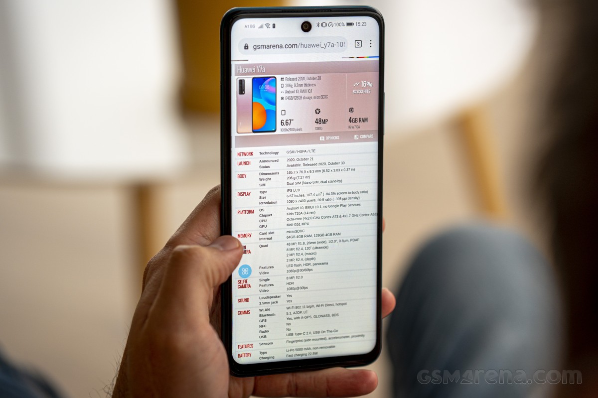 Huawei Y7a P Smart 2021 Review Gsmarena Com Tests