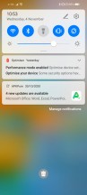 Notification shade - Huawei P smart 2021 review