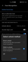 Biometrics settings - Huawei P40 Pro Long-term review