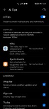 Huawei Assistant menu - Huawei P40 Pro Long-term review