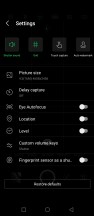 Camera app settings - Infinix Zero 8 review