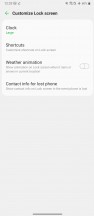 Lock screen customization - LG Wing 5G review