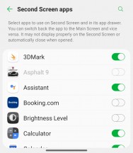 Second screen apps whitelist - LG Wing 5G review