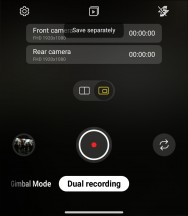 Second-screen mode in camera app - LG Wing 5G review