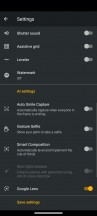 Camera menus - Motorola Moto G9 Play review