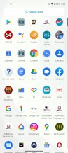 Home screen, app drawer, notification shade, recent apps - Motorola Moto G9 Plus review