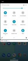 Quick toggles - Motorola One Fusion Plus review