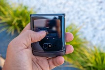 Camera UI on the Quick View display - Motorola Razr 5G hands-on review