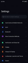 Home screen, recent apps, notification shade and Settings menu - nubia Red Magic 5G review