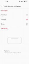 In-game notification settings - Oneplus 8 Pro review