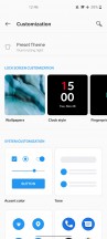 Customization menu - OnePlus Nord review