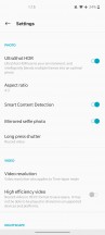 Camera UI and settings - OnePlus Nord review