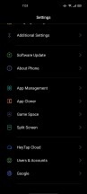 General settings menu - Oppo Reno3 Pro review