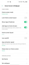 Homescreen settings - Oppo Reno4 Z 5G review