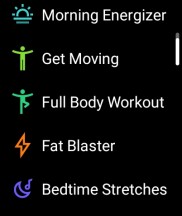 5-minute workouts - Oppo Watch review