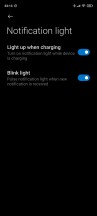 Notification light settings - Xiaomi Redmi Note 9 Pro long-term review