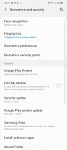Biometrics - Samsung Galaxy S20+ review