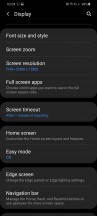 Display settings - Samsung Galaxy S20 Ultra Long Term review