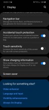 Display settings - Samsung Galaxy S20 Ultra Long Term review