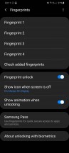 Biometrics and security settings - Samsung Galaxy S20 Ultra Long Term review