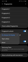 Biometrics and security settings - Samsung Galaxy S20 Ultra Long Term review