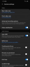 Camera UI: More settings - Samsung Galaxy S20 Ultra 5G review